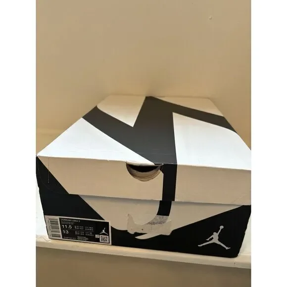 Nike Air Jordan Luka 2 Black‎ White Volt Men's 11.5 Basketball Shoes DX8733-017